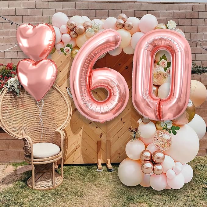 40 inch Rose Gold Birthday Decorations - Image 7