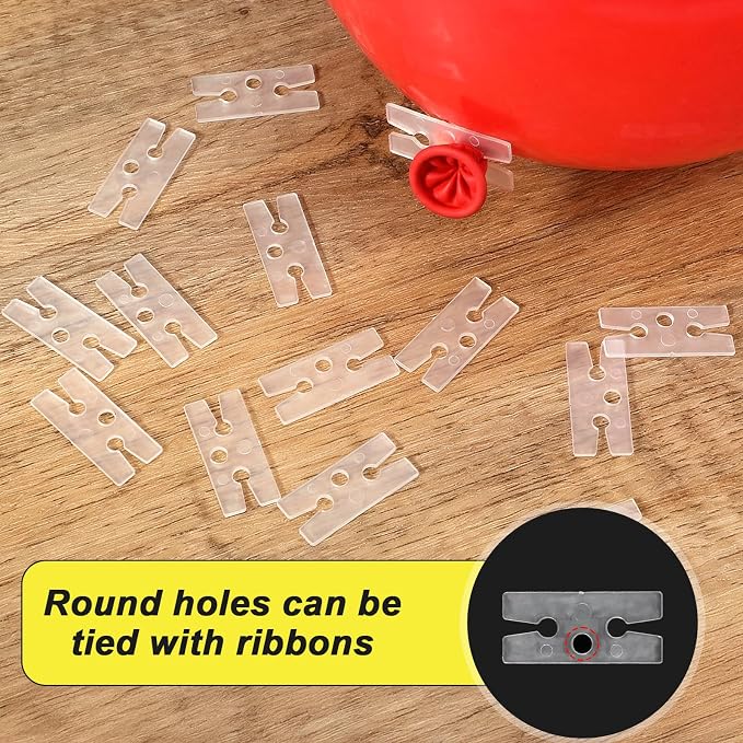 Molain 300 Pcs H-Shape Balloon Ties - Image 7