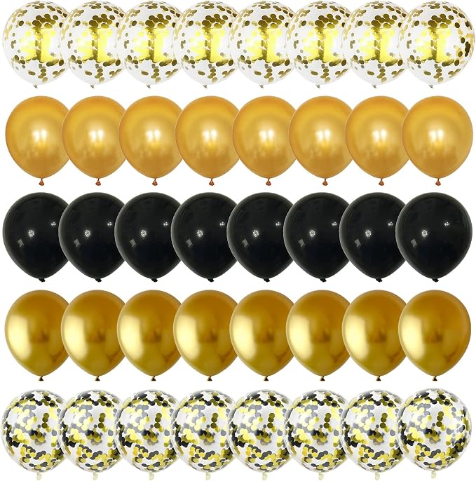 Balloons Gold and Black - Image 9