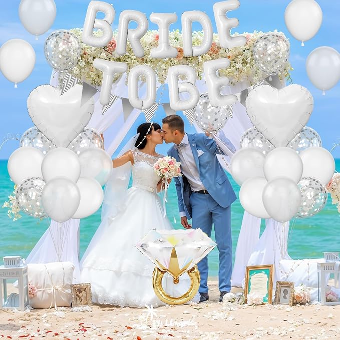 White Bachelorette Party Decorations - Image 8