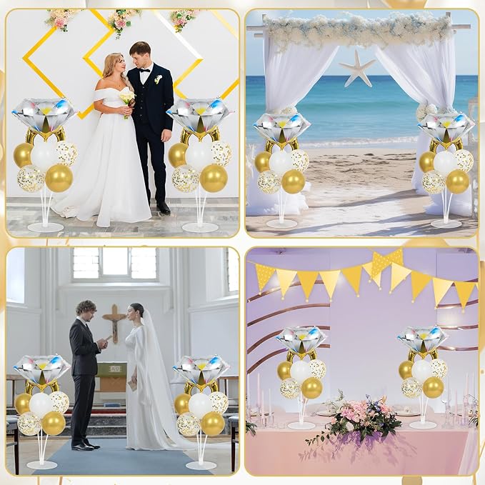 Engagement Party Balloons Stand Kit 2 Sets - Image 7