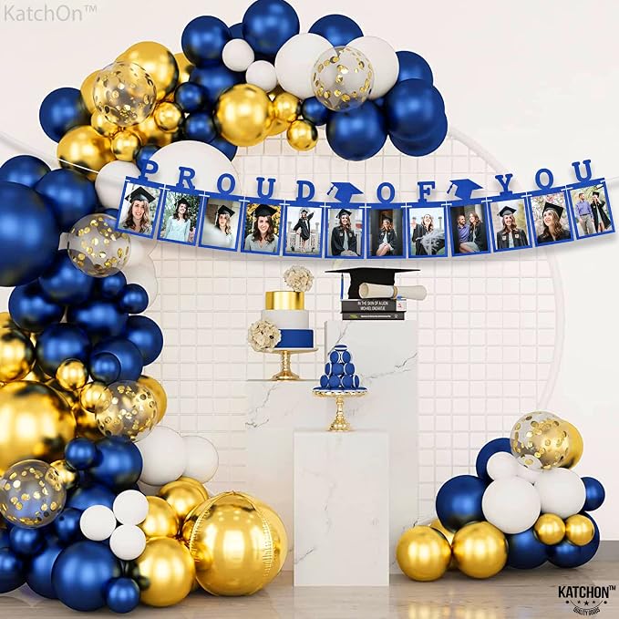 KatchOn Blue Graduation Photo Banner 2026 10 Feet | Proud of You Banner - Image 9