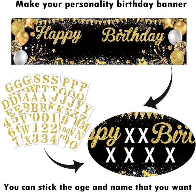 Personalized Birthday Banner for Party, - Image 6