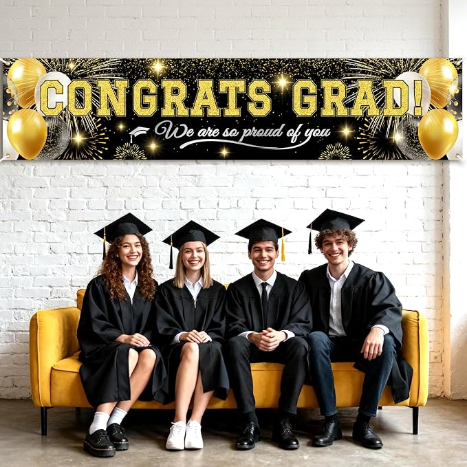 Class of 2026 Graduation Banner, Congrats Grad Yard Sign Outdoor Decoration - Image 7