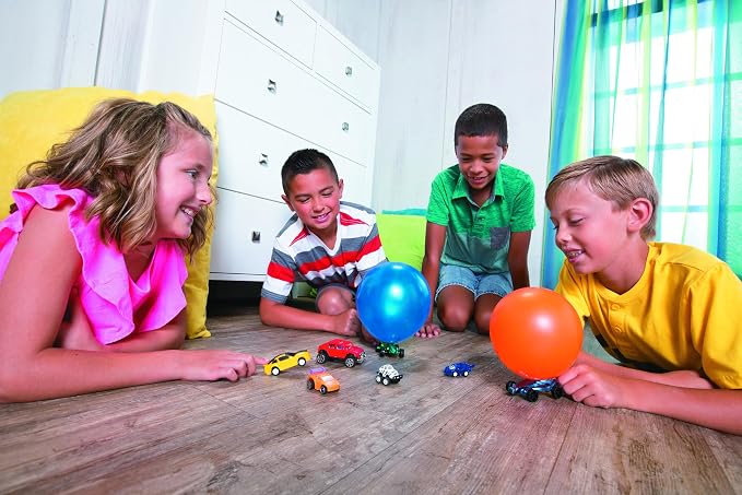Fun Express Car Balloon Launcher Toy Set of 12 Race Car Balloons | Balloon - Image 4