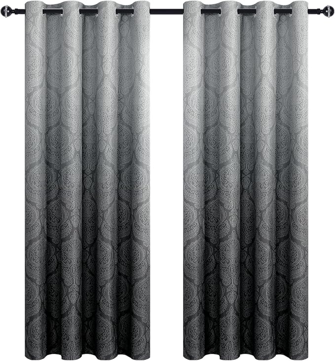 DWCN Ombre Blackout Curtains for Bedroom - Image 9