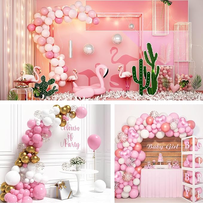 EMART Pink Balloons 12 Inch 100pcs, Latex Balloons - Image 6