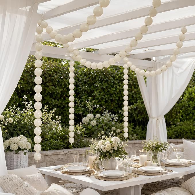 White Linking Balloons - Image 6