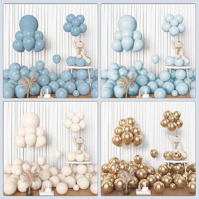 Amandir 153pcs Dusty Blue Balloon Garland Arch Kit Different Sizes | 18 12 10 - Image 7