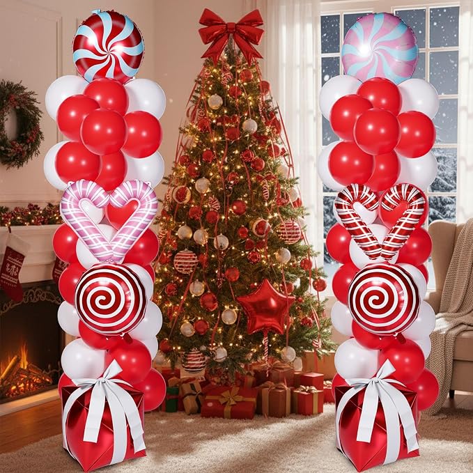 Skylety 2 Sets Balloon Column Stand Kit Balloon Tower Stand - Image 7