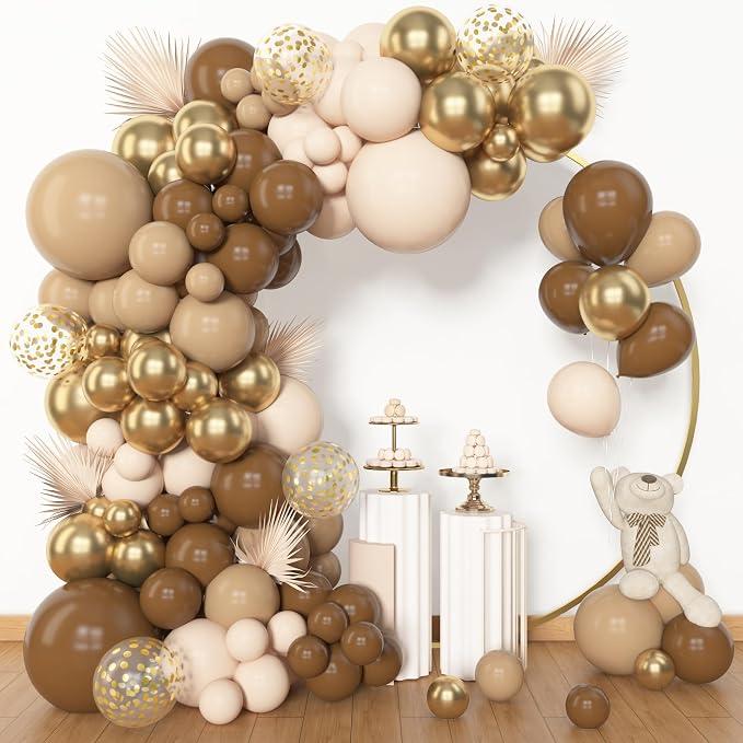 Amandir 153pcs Brown Balloon Garland Arch Kit Different Sizes 18 12 10 5 in | - Image 8