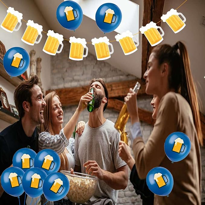 Beer Birthday Banner for Beer Party and Birthday Wedding Party Supplies - Image 4