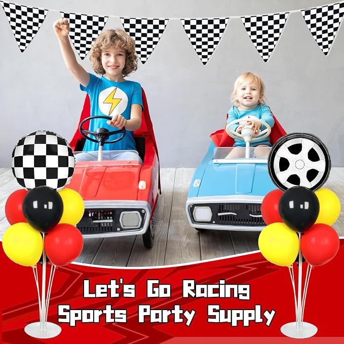 Race Car Party Balloons Stand Kit 2 Sets - Image 7