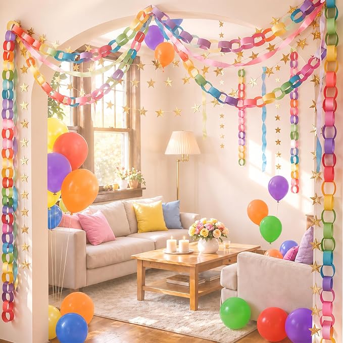 Rainbow Birthday Decorations Kit - Image 7