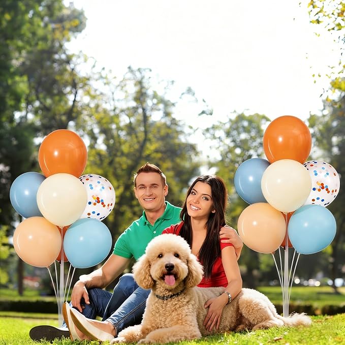 4 Sets Blue and Orange Balloons Stand Kit - Image 9
