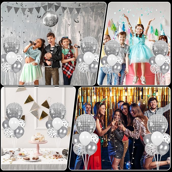 Disco Ball Balloons Stand Kit 2 Sets - Image 7