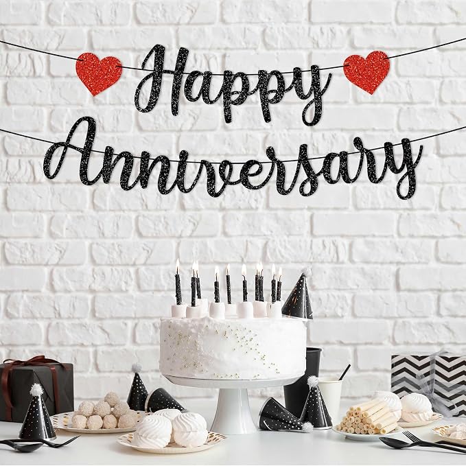 Pre-Strung Happy Anniversary Banner - Image 9