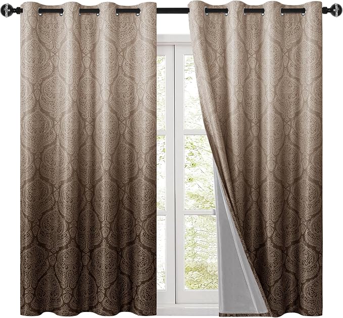 DWCN 100% Blackout Curtains for Bedroom 54 Inch Long - Image 9