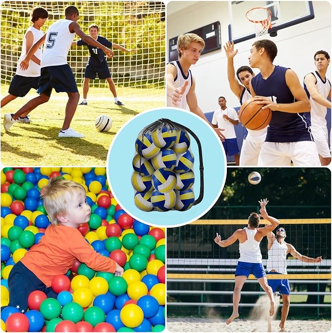 BROTOU Extra Large Sports Ball Bag Mesh, Basketball Bags Team Balls | - Image 7