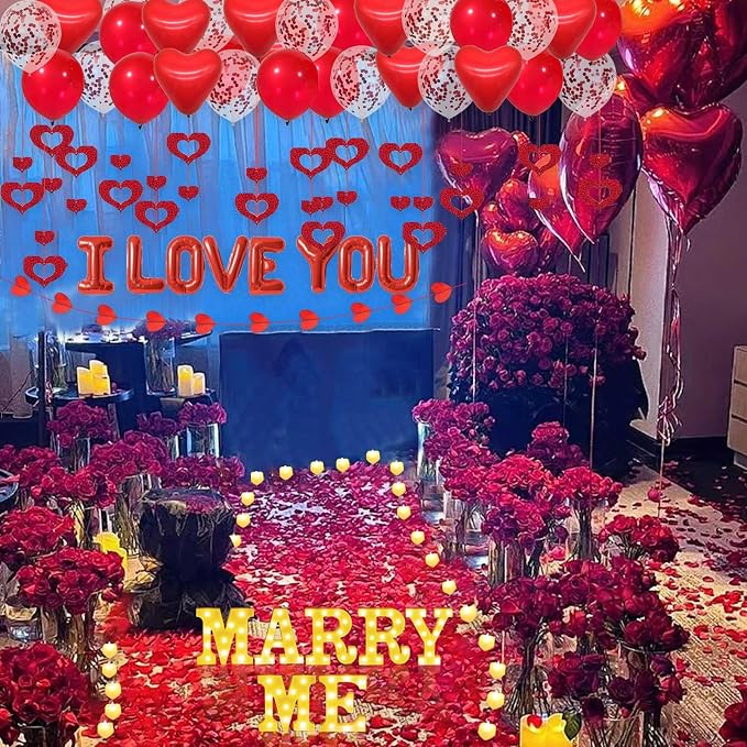 Marry Me Light Up Letters Proposal Decorations - Image 7