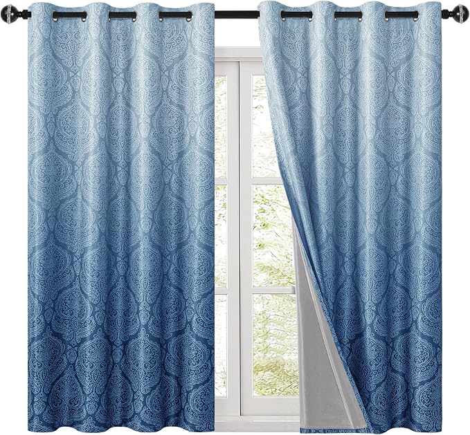 DWCN 100% Blackout Curtains for Bedroom 54 Inch Long - Image 10