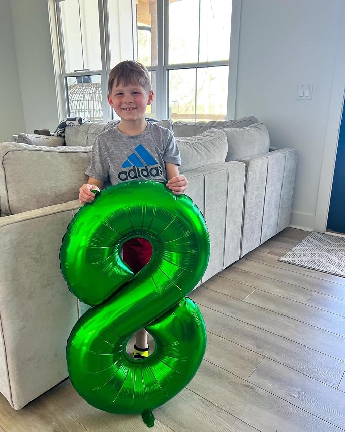 19 Balloon - Green Birthday Number Balloons, 40 Inch Decorations Men Women | - Image 9