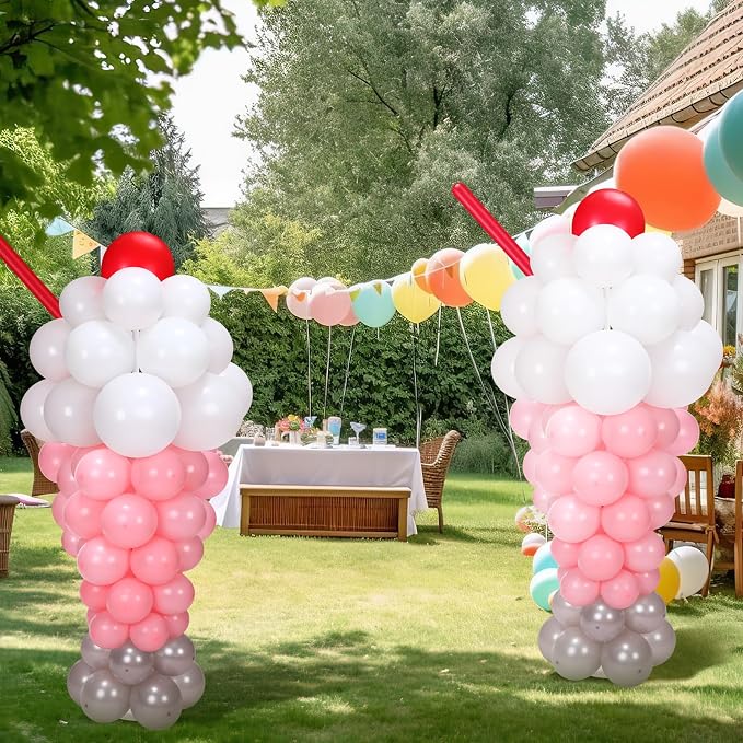 2 Set Ice Cream Balloon Column Stand Kit - Image 6