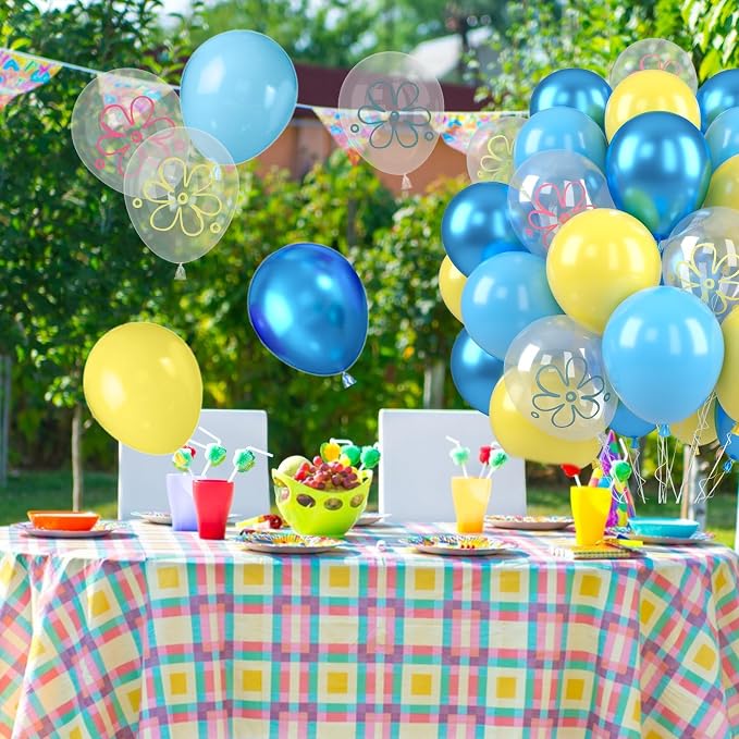 Blue and Yellow Balloons, for Birthday Theme Party Decorations - Image 6