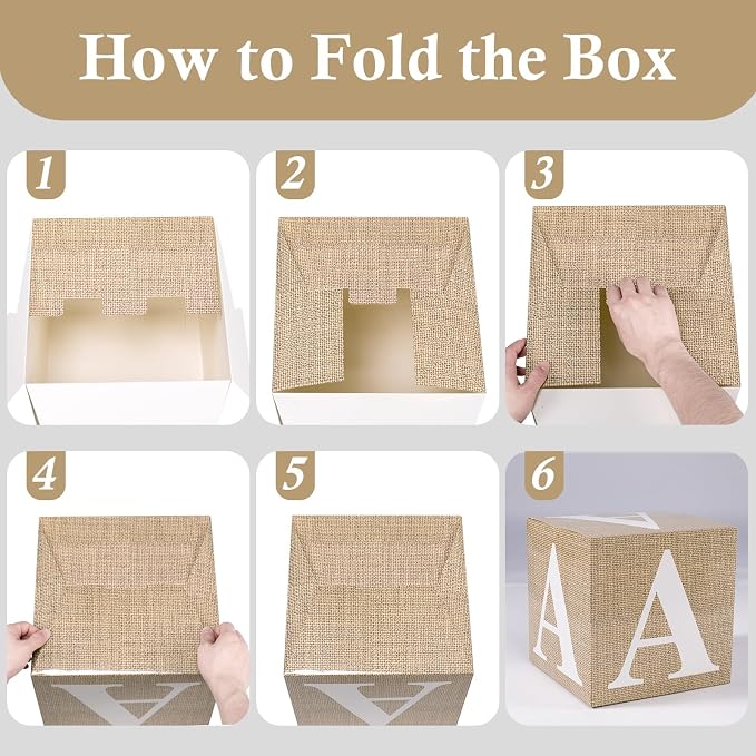 Voircoloria Baby Boxes with Letters, 4 Pack | - Image 7