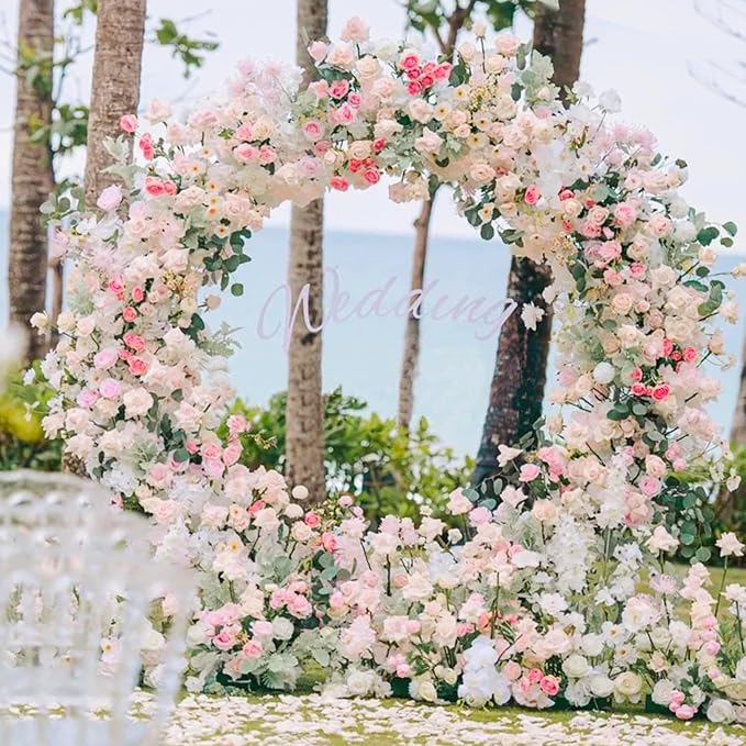 Round Backdrop Stand 6FT Gold Metal Circle Balloon Arch Frame | Metal Circle - Image 8