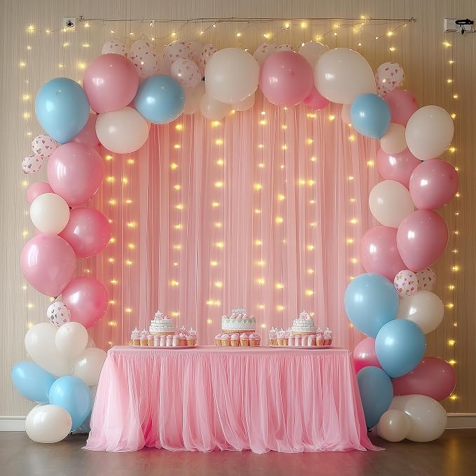 Fomcet Tulle Backdrop Curtains - Image 8
