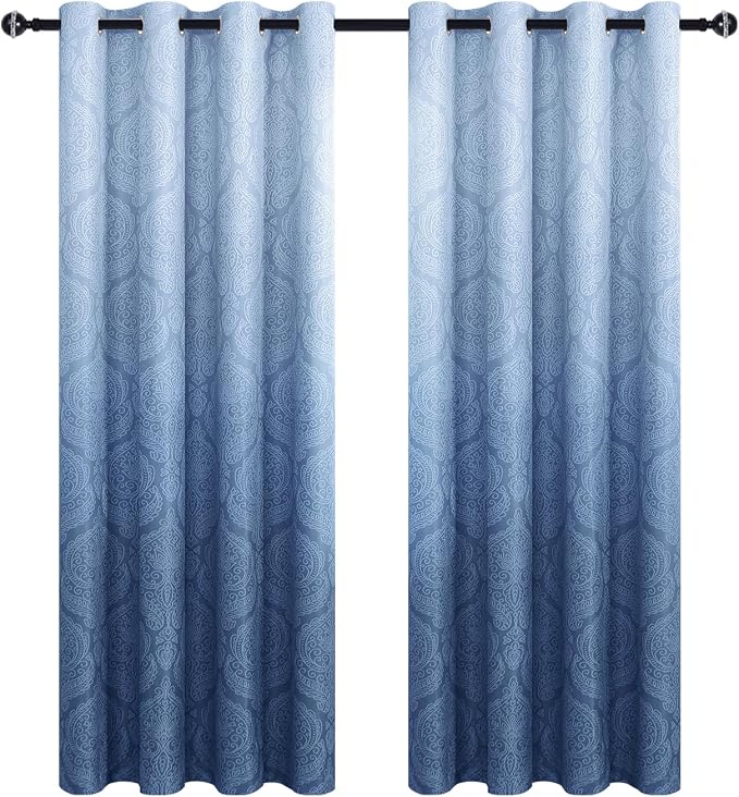 DWCN Ombre Blackout Curtains for Bedroom - Image 9