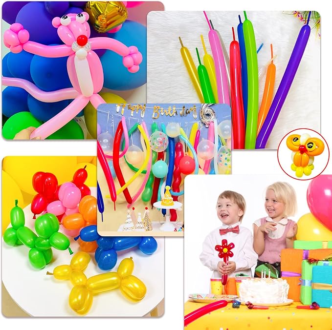 100pcs Red 260 balloons, Thickening Latex Long Twisting Balloons - Image 7