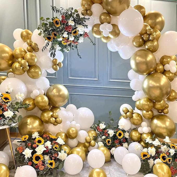 100 Pack Metallic Gold Balloons 12 inch, Baby Shower, Graduation Party - Image 7