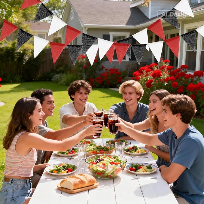 G2PLUS Triangle Flag Bunting, Pennant Banner and Decorative Garland, 39Ft | - Image 7