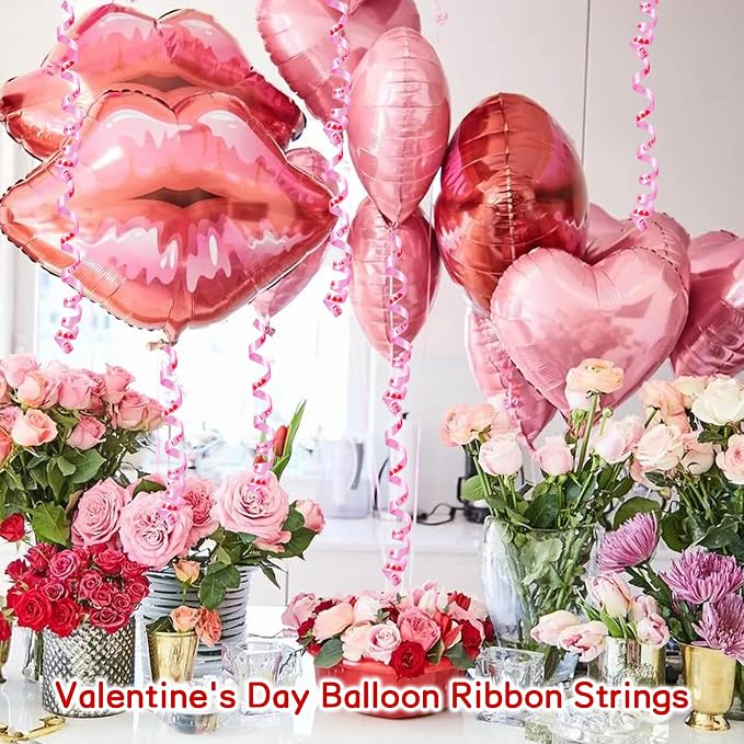 BEISHIDA Valentine Ribbon, Balloon String Printed I Love You 500 Yards - Image 6