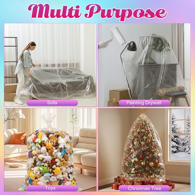 Gejoy 2 Pcs 106''x71''large Balloon Transport Bags 120 Pcs 12'' Rainbow Party - Image 7