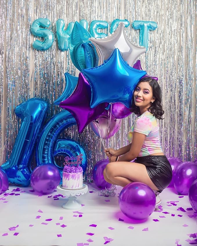 Navy Blue 17 Balloon - Image 8