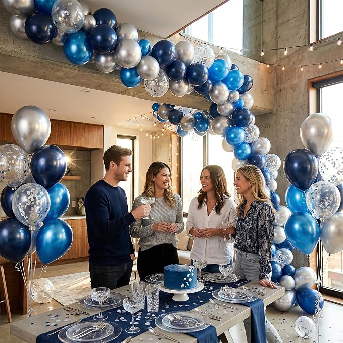 Blue and Silver Balloons - Image 9