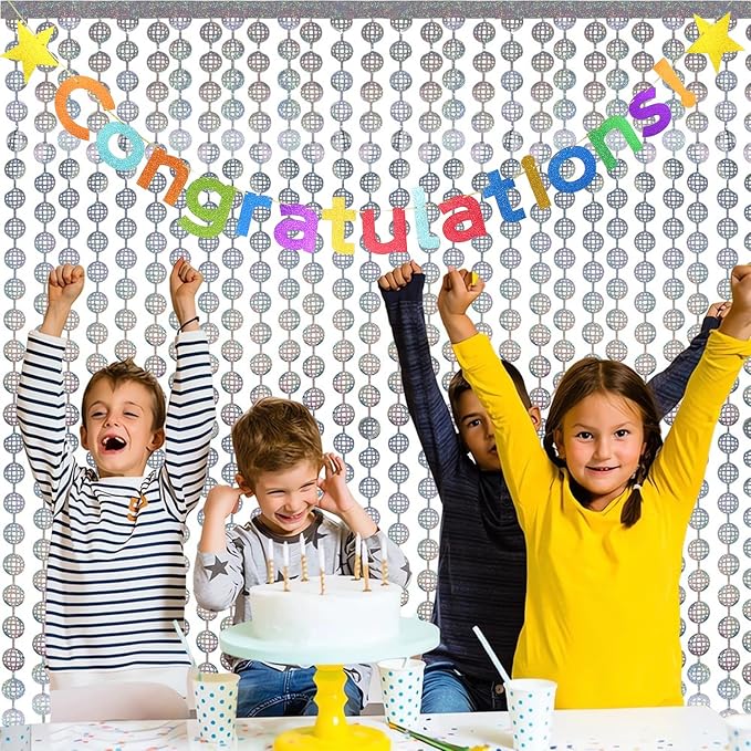 Colorful Glitter Congratulations Banner - Image 6