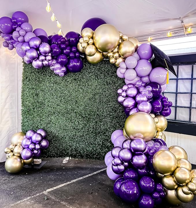 FOTIOMRG Dark Purple Balloons 12 inch, 50 Pack Dark Purple Latex Party Balloons - Image 5