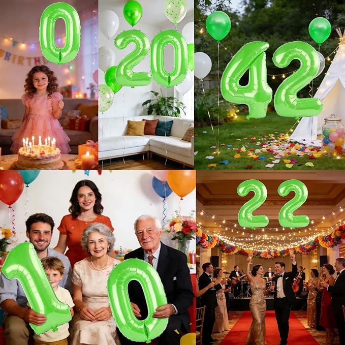 40 Inch Number 42 Balloons for 42nd Birthday Party Decorations, 0-100 Fruit - Image 7