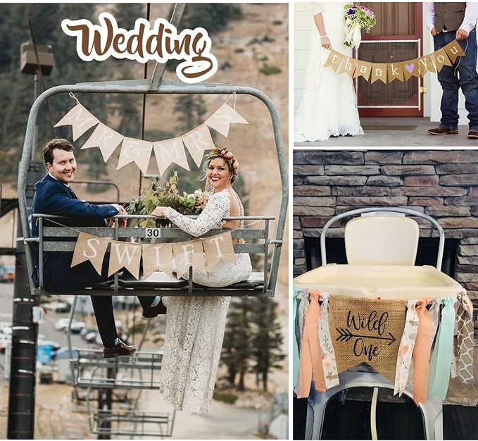30 pcs Blank Burlap Banner Pre-Stringed - Image 8