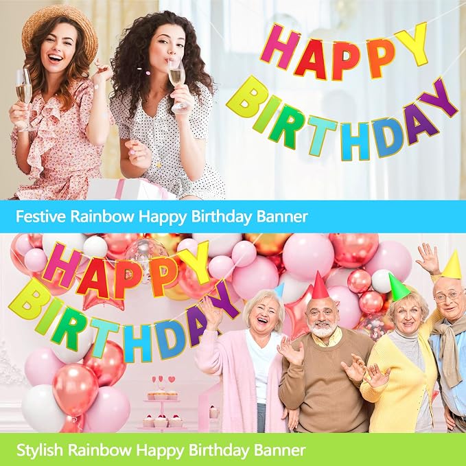 Pre-Strung Happy Birthday Banner - Image 9