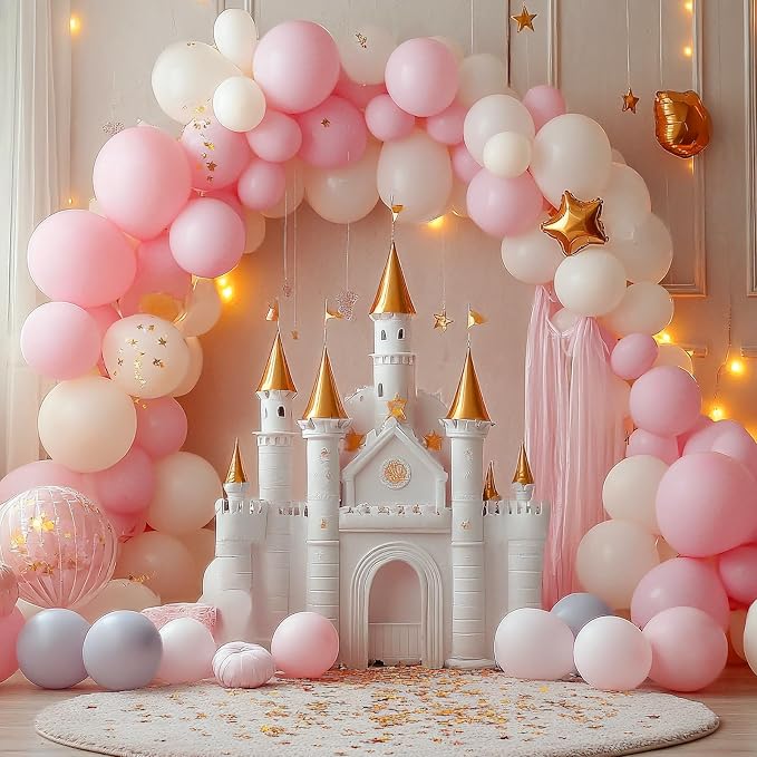 RUBFAC 87pcs Light Pink Balloons Different Sizes 18 12 10 5 Inches - Image 7