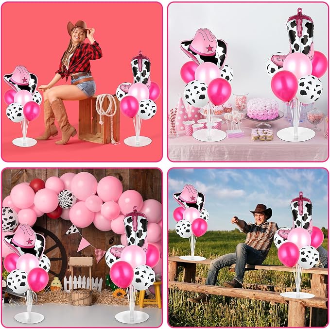 Cowgirl Party Balloons Stand Kit 2 Sets - Image 7