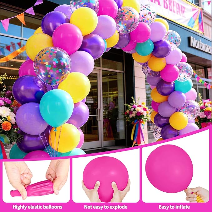 Pink Blue Purple Balloon - Image 8
