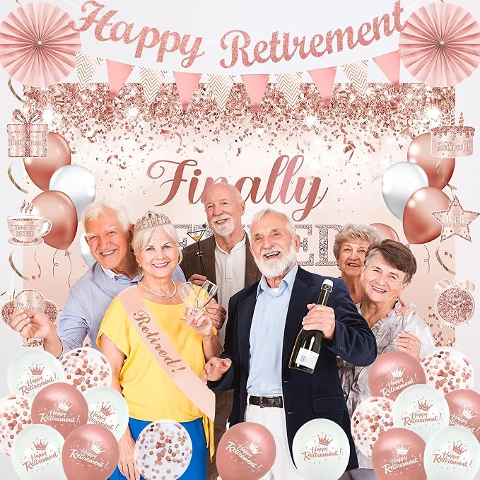 Rose Gold Retirement Decorations - Image 9