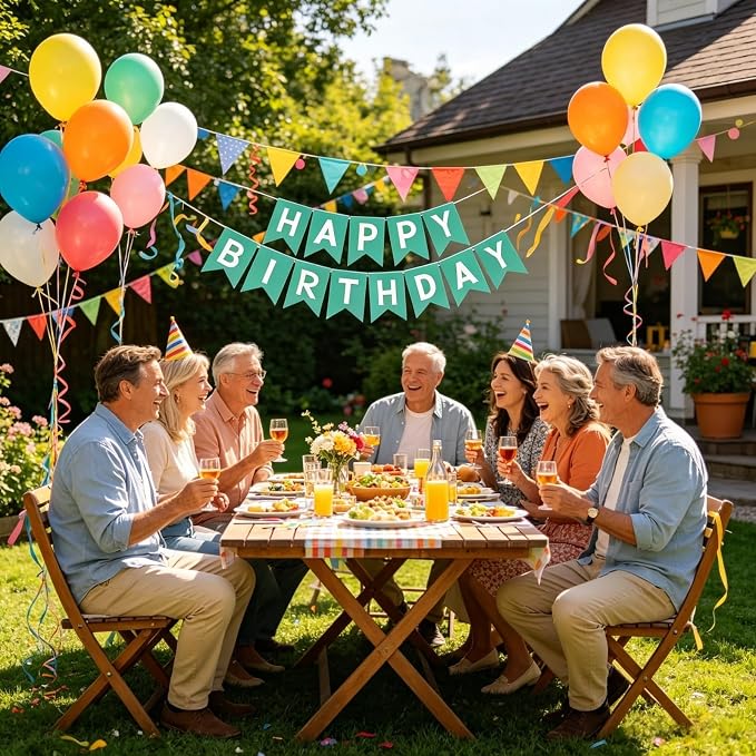 Happy Birthday Banner Birthday Party Supplies - Image 7