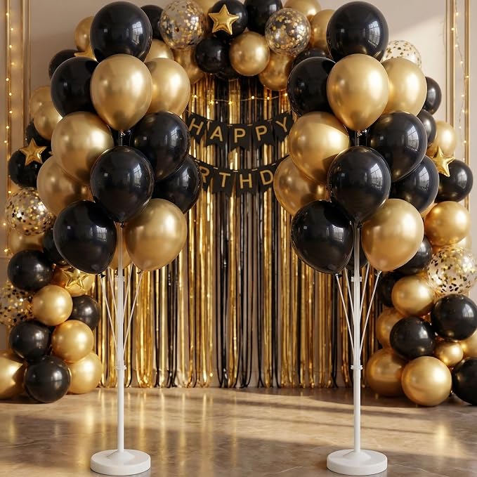 Black Gold Balloon Column Kit - Image 9